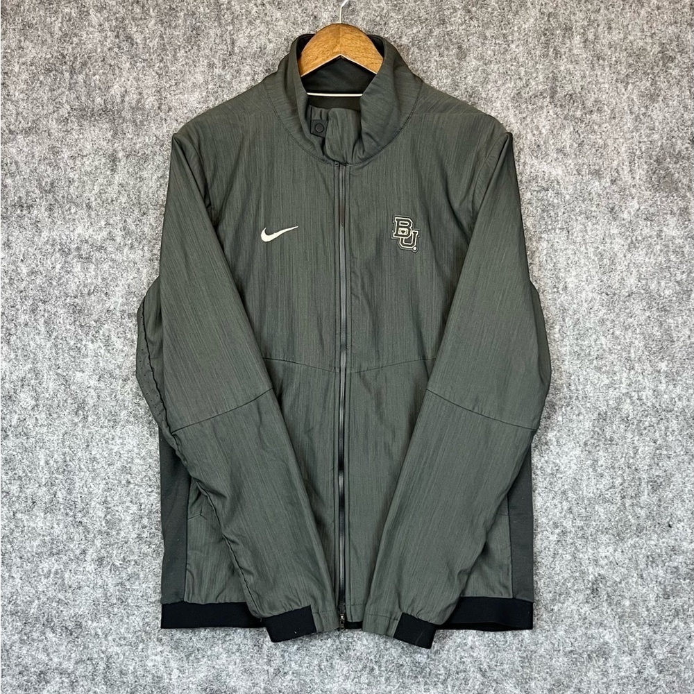 Nike Baylor Bears Sic 'Em Bears Charcoal Black Full Zip Jacket Men's Medium